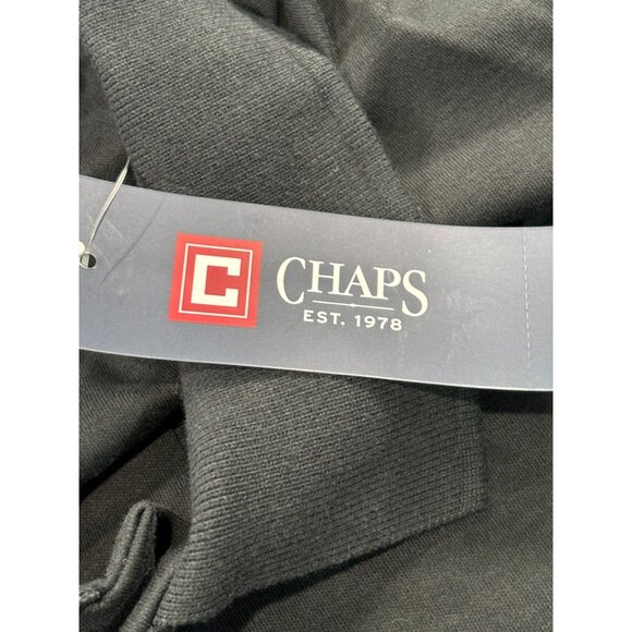 Chaps Mens Black Cotton Polo Shirt XXL Classic Fit - Picture 10 of 11